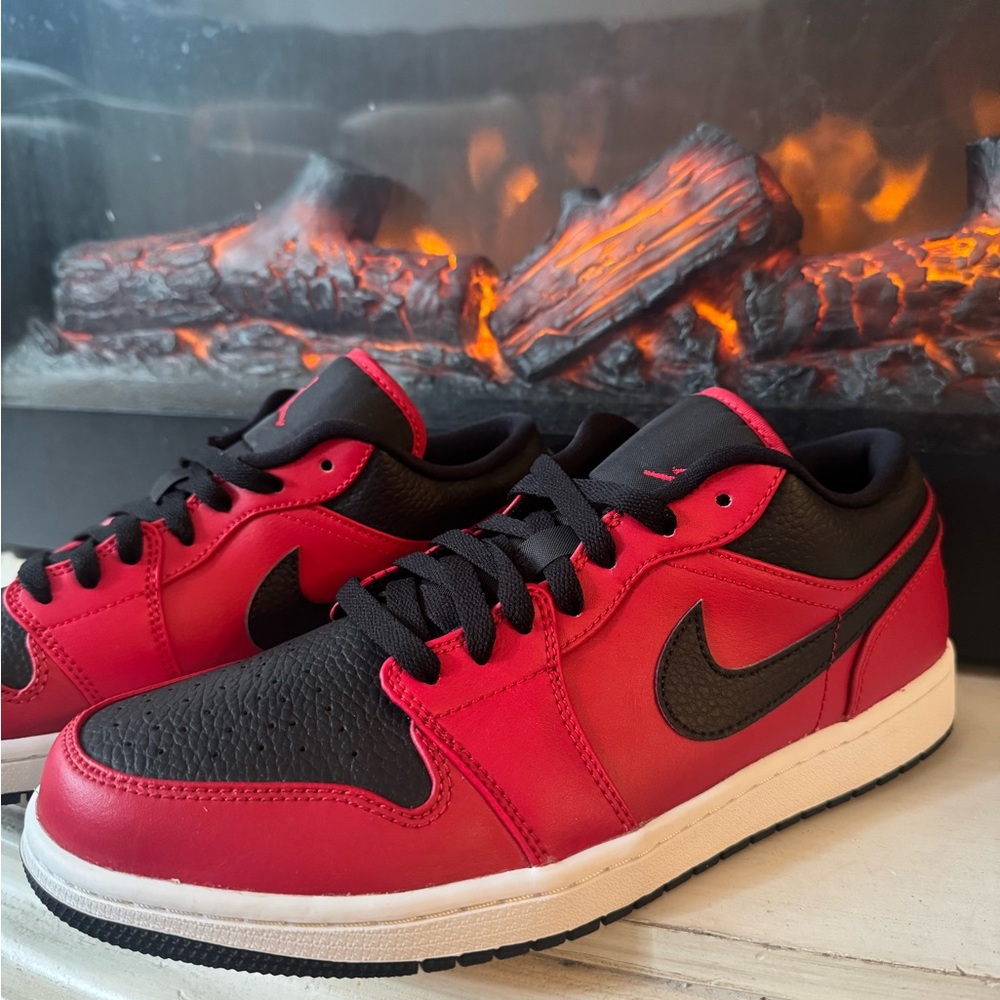 Never Worn Jordan Gym Red and Black Sneakers